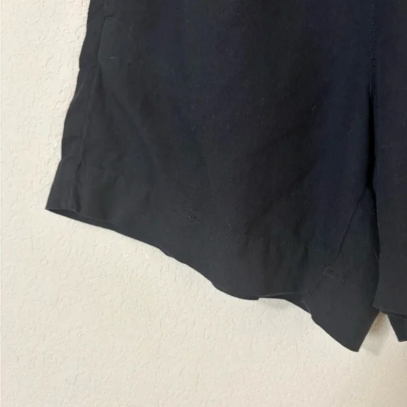 Free Assembly Black Linen Blend Women’s Shorts Sleek Everyday Staple Size Medium - Picture 5 of 14